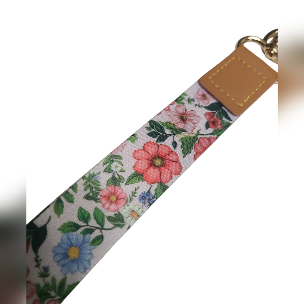 Yonlevres Wristlet Lanyard Floral For Phone Keys Passport 16" Diameter Brand New - Picture 3 of 9